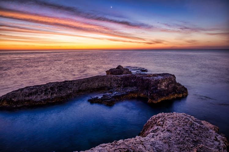 Swimming area Syracuse, Sicily.