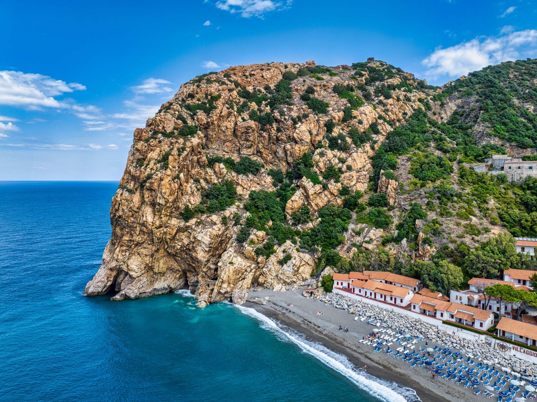The beach Cape Galava, Gioiosa ,Marea, Sicily, Italy