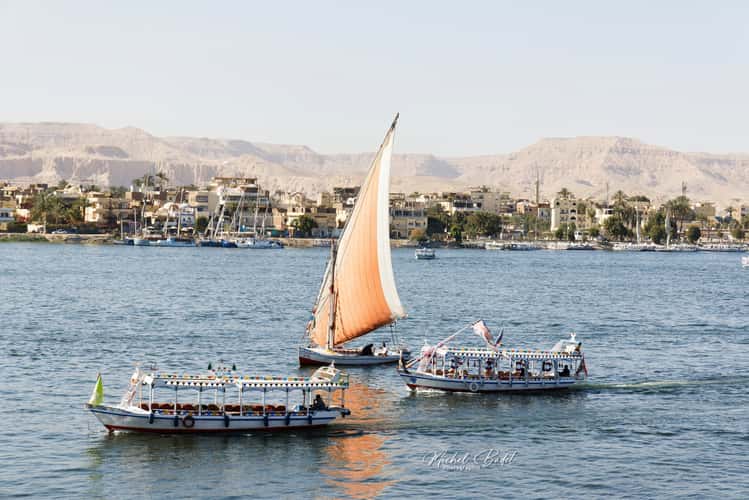 The Nile in Luxor from East embankment