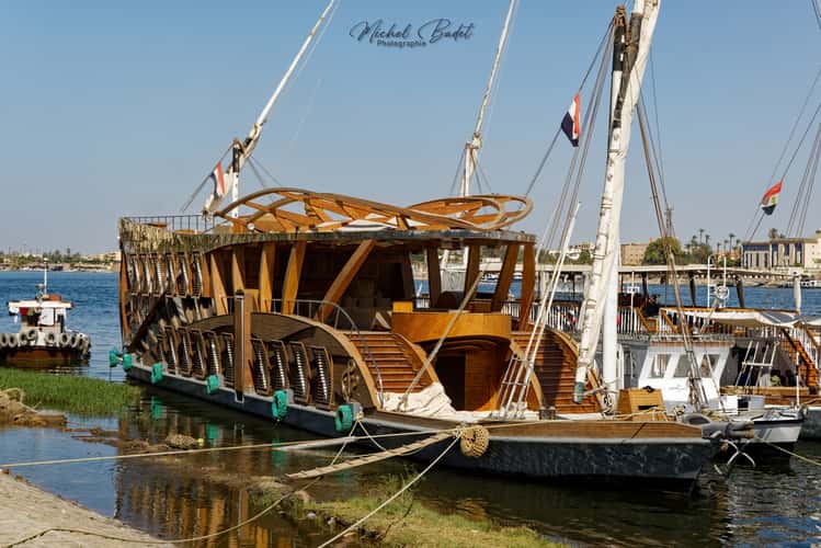 The Nile in Luxor from East embankment