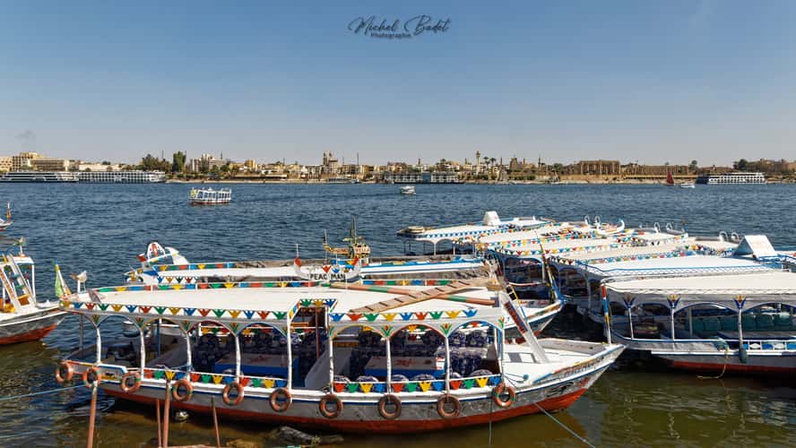 The Nile in Luxor from East embankment