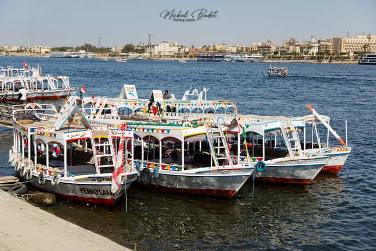 The Nile in Luxor from East embankment