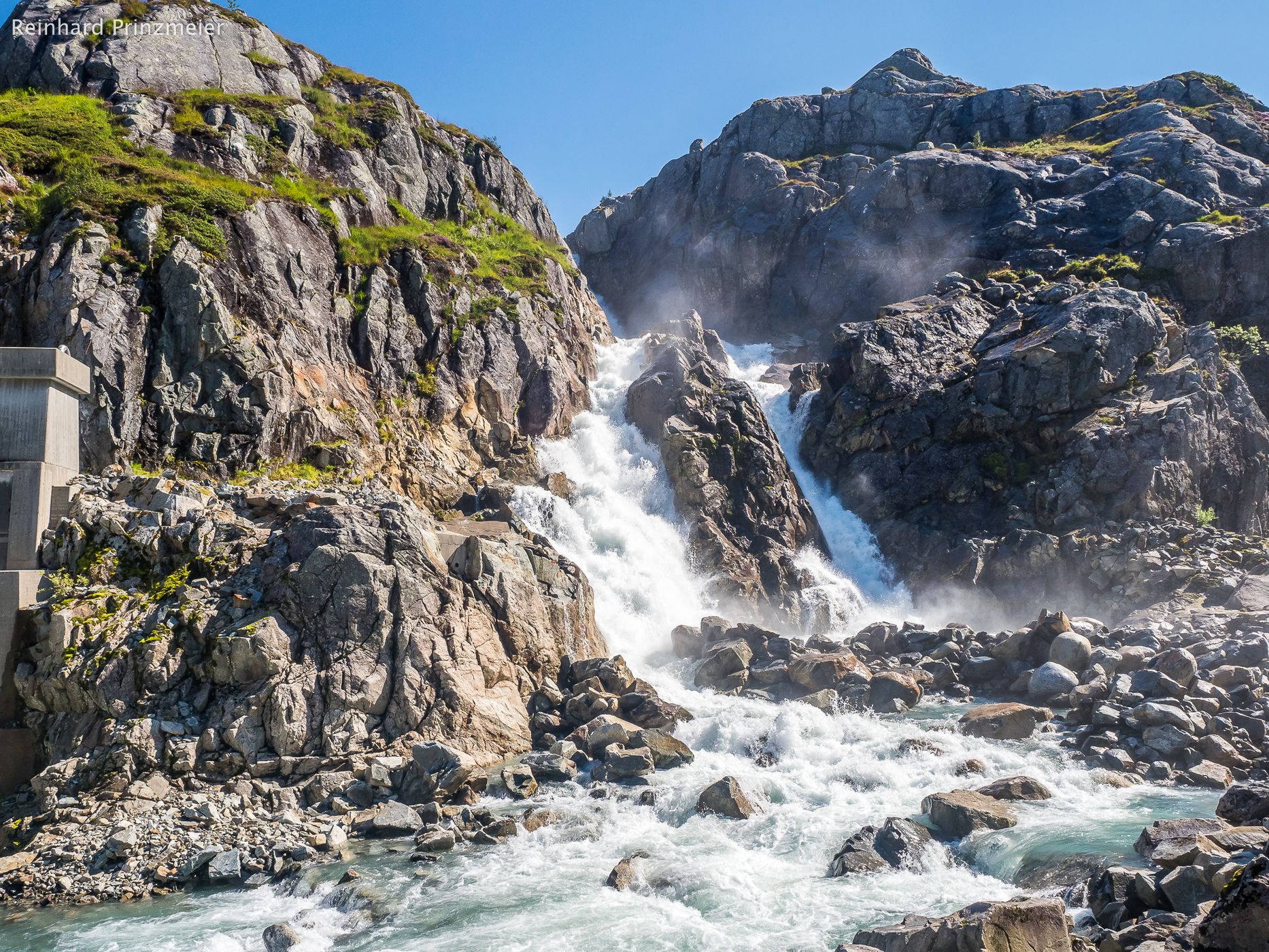 Waterfall below Lake Midtbotnevatnet, Norway
