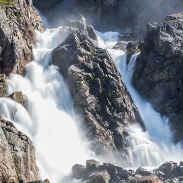 Waterfall below Lake Midtbotnevatnet, Norway