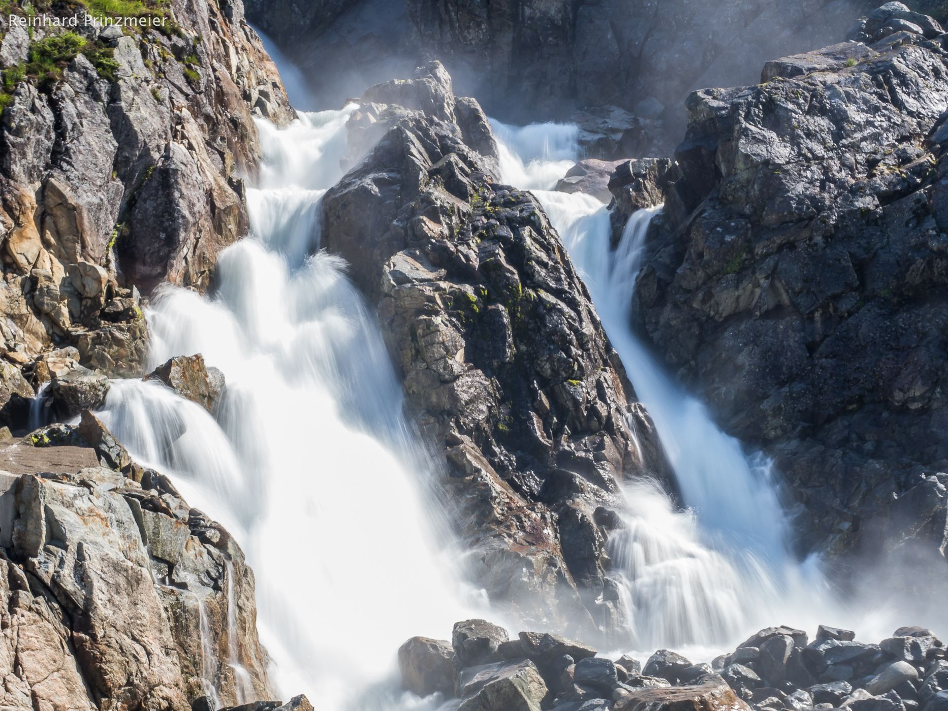 Waterfall below Lake Midtbotnevatnet, Norway