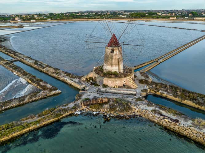 Windmill, Salt Pans, Marsala, Sicily