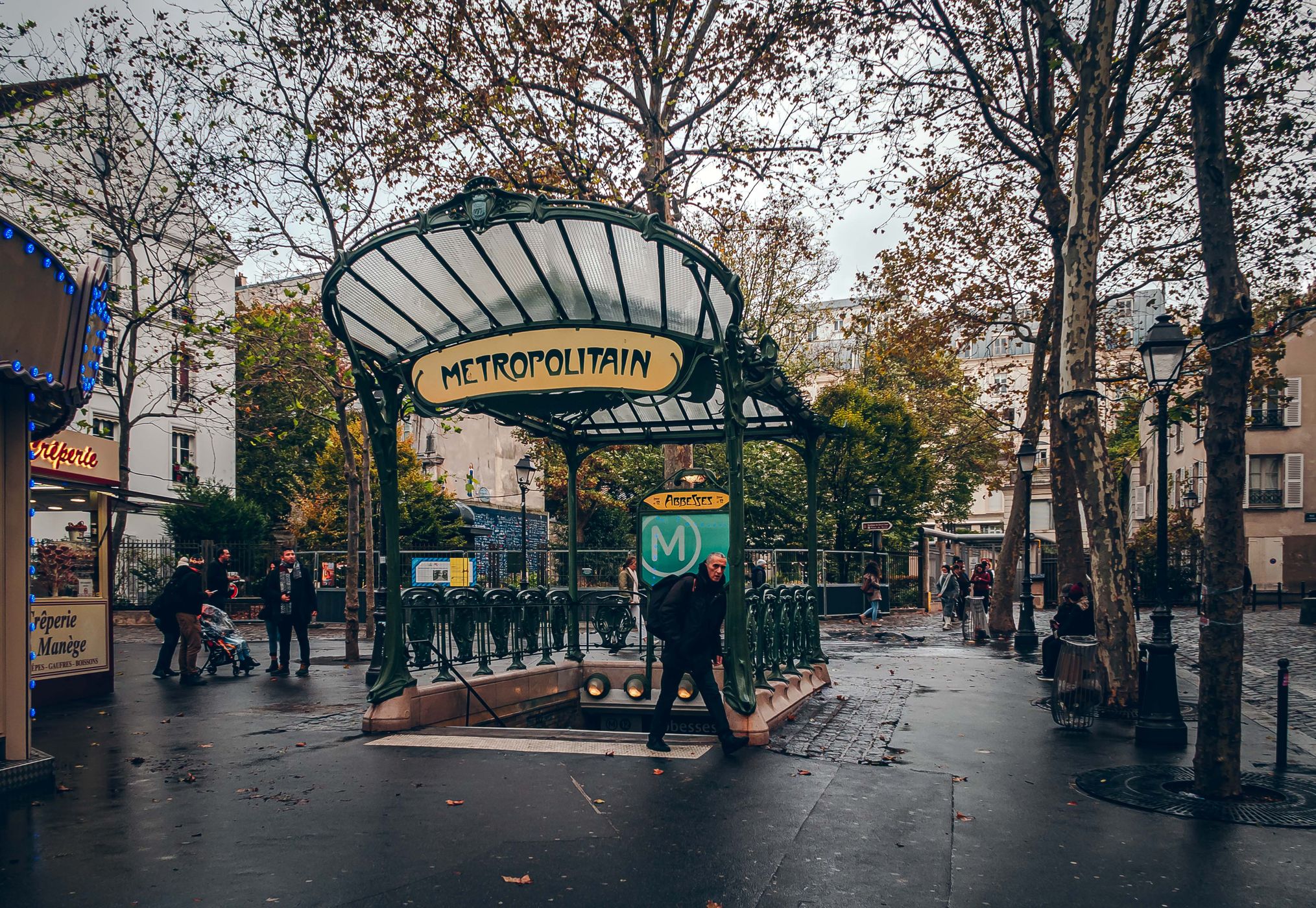 Abbesses Métro Station, Paris, France