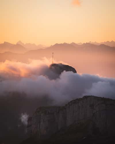 Alpstein, View on Hoher Kasten