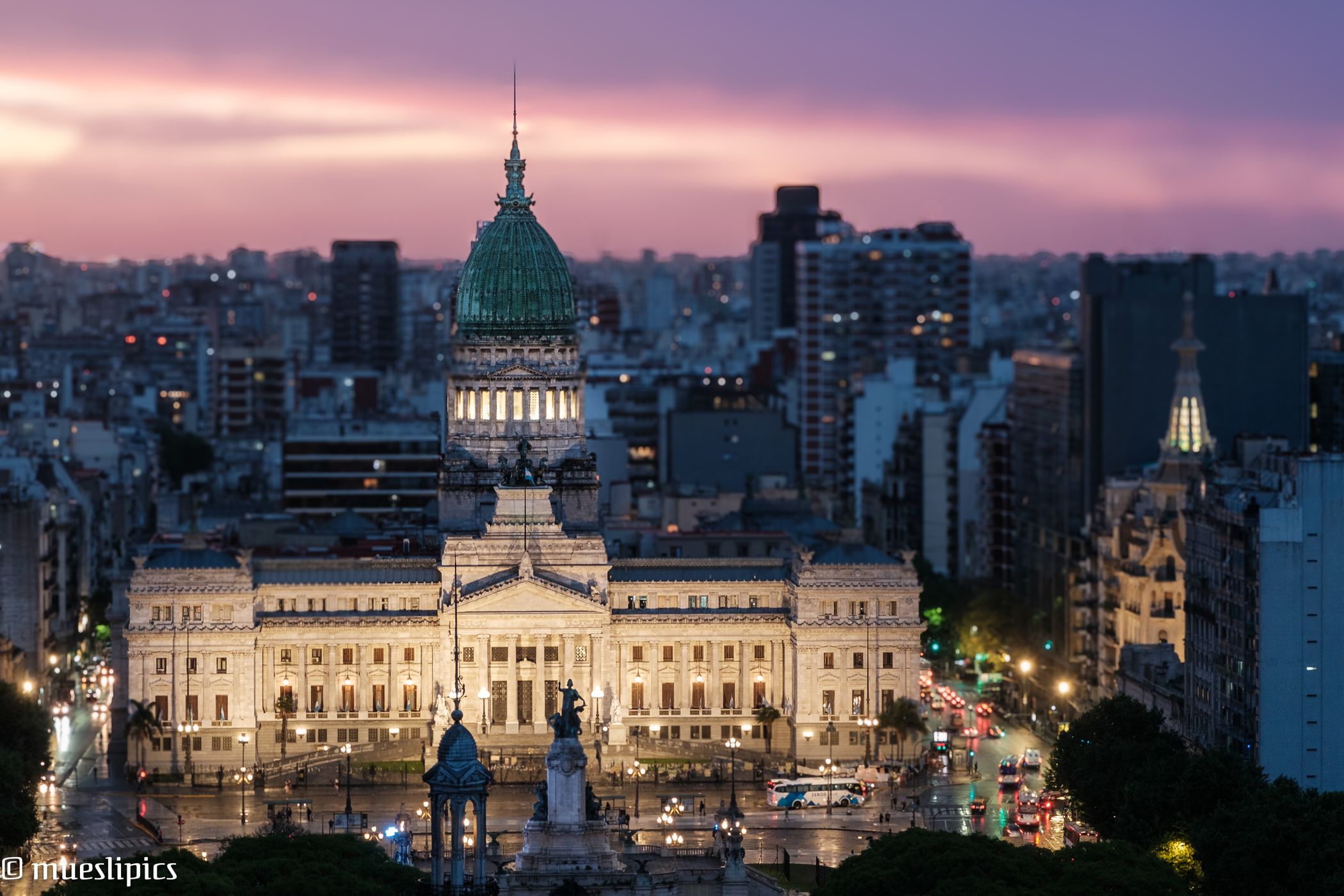 Argentinian National Congress from Palacio Barolo, Argentina