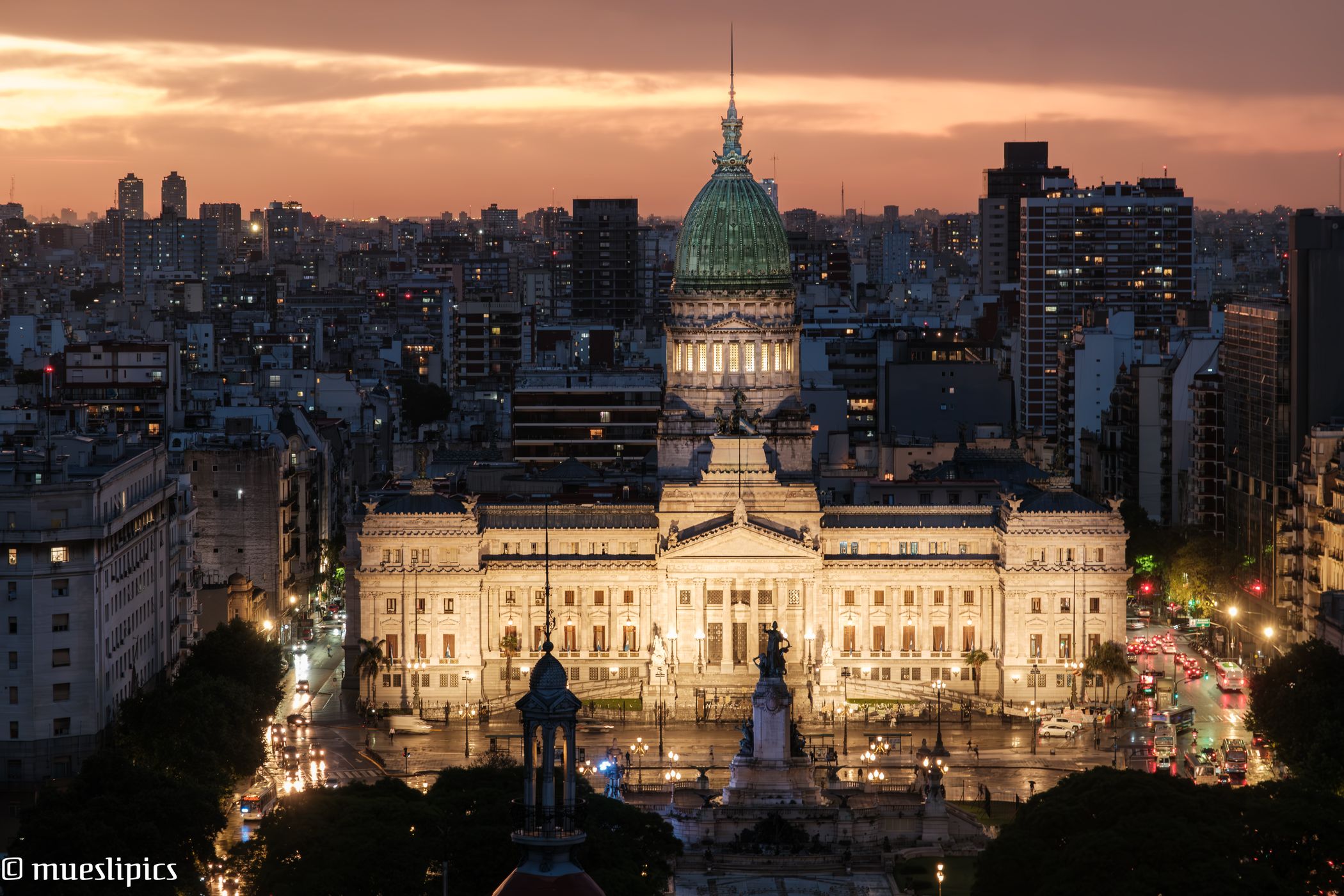 Argentinian National Congress from Palacio Barolo, Argentina