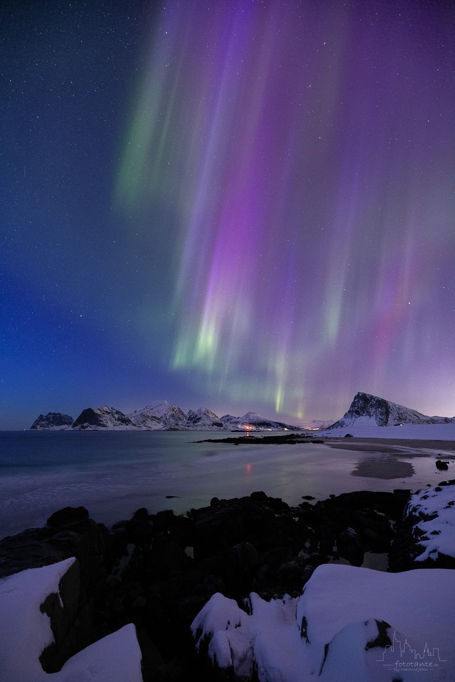 Aurora borealis, Myrland, Norway