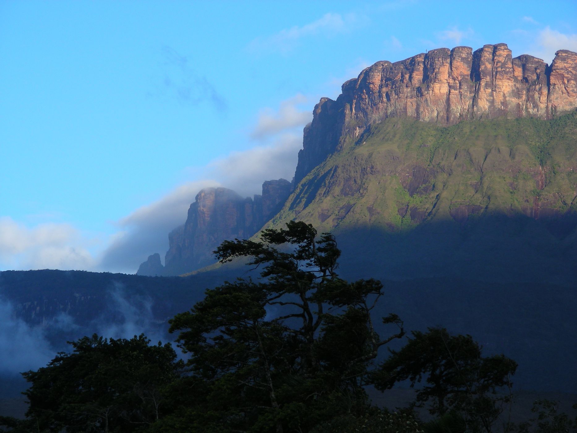 Auyan Tepui seen from Uruyen, Venezuela, Venezuela