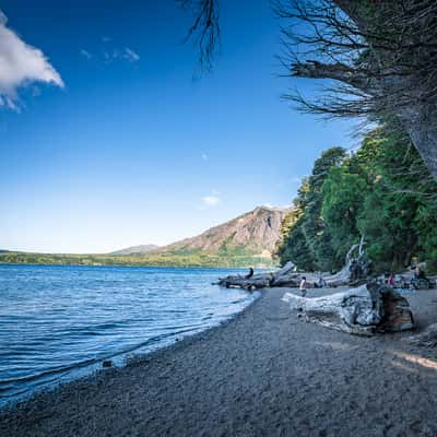 Beach at Lago Gutierrez, Bariloche, Argentina