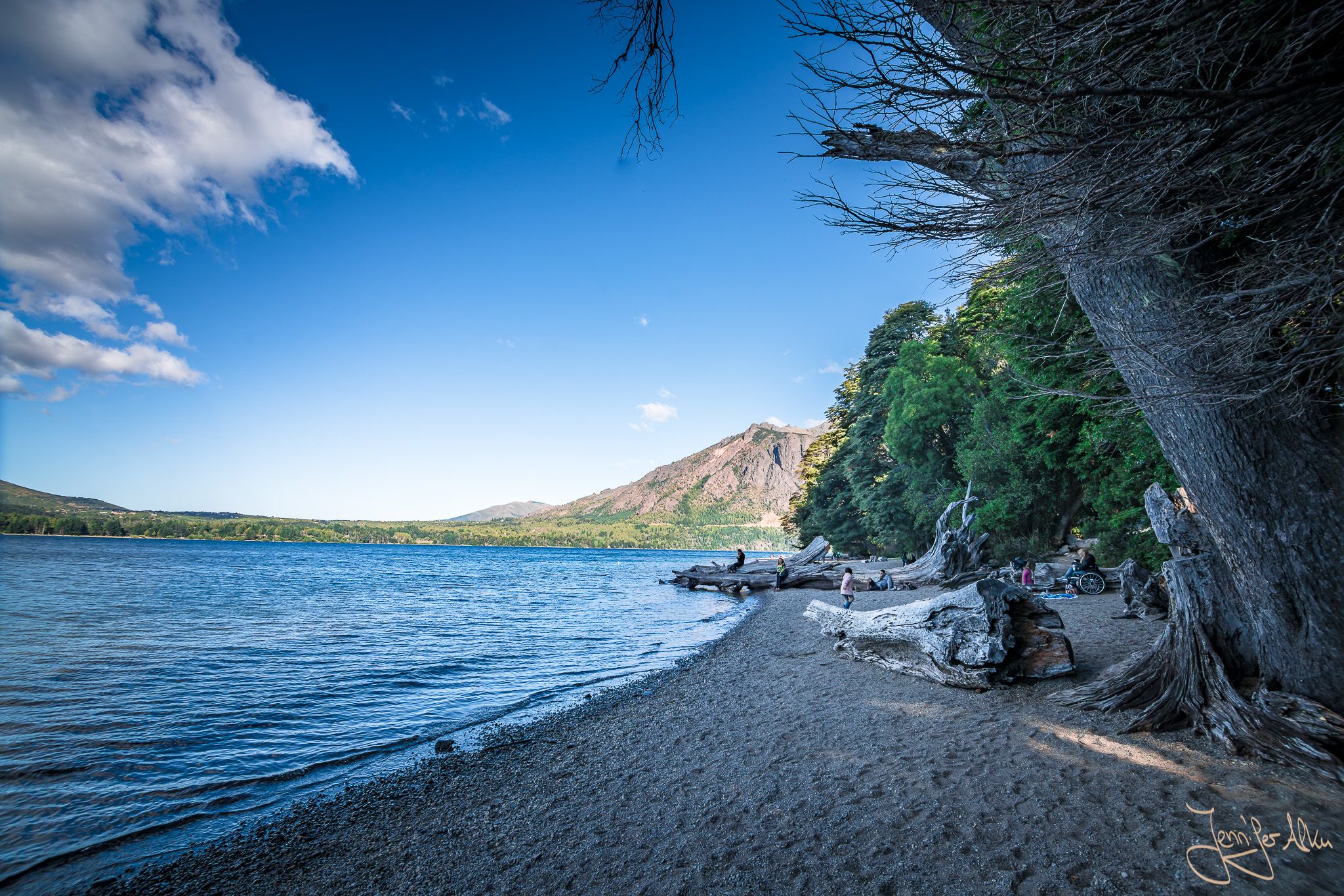 Beach at Lago Gutierrez, Bariloche, Argentina