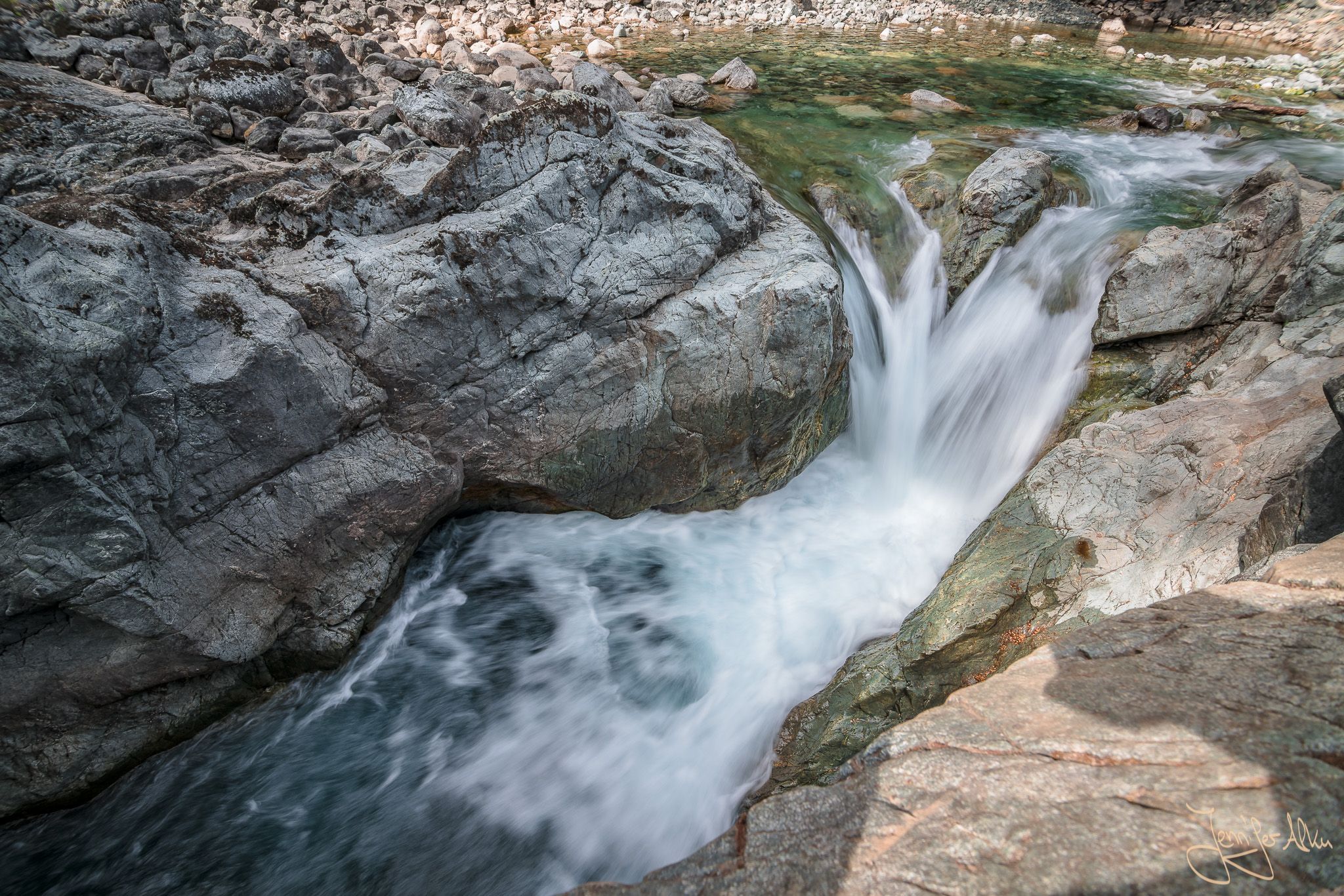 Cascada Nacimiento close to Cajon del Azul, El Bolson, Argentina