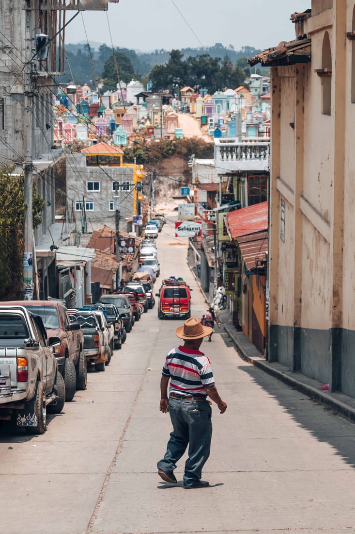 Chichicastenango street, Guatemala