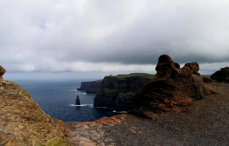 Cliffs of Moher, view to O'Briens Tower