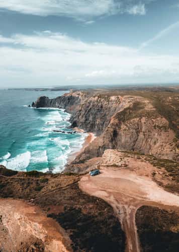 Cliffs near Praia do Mirouco, West Algarve