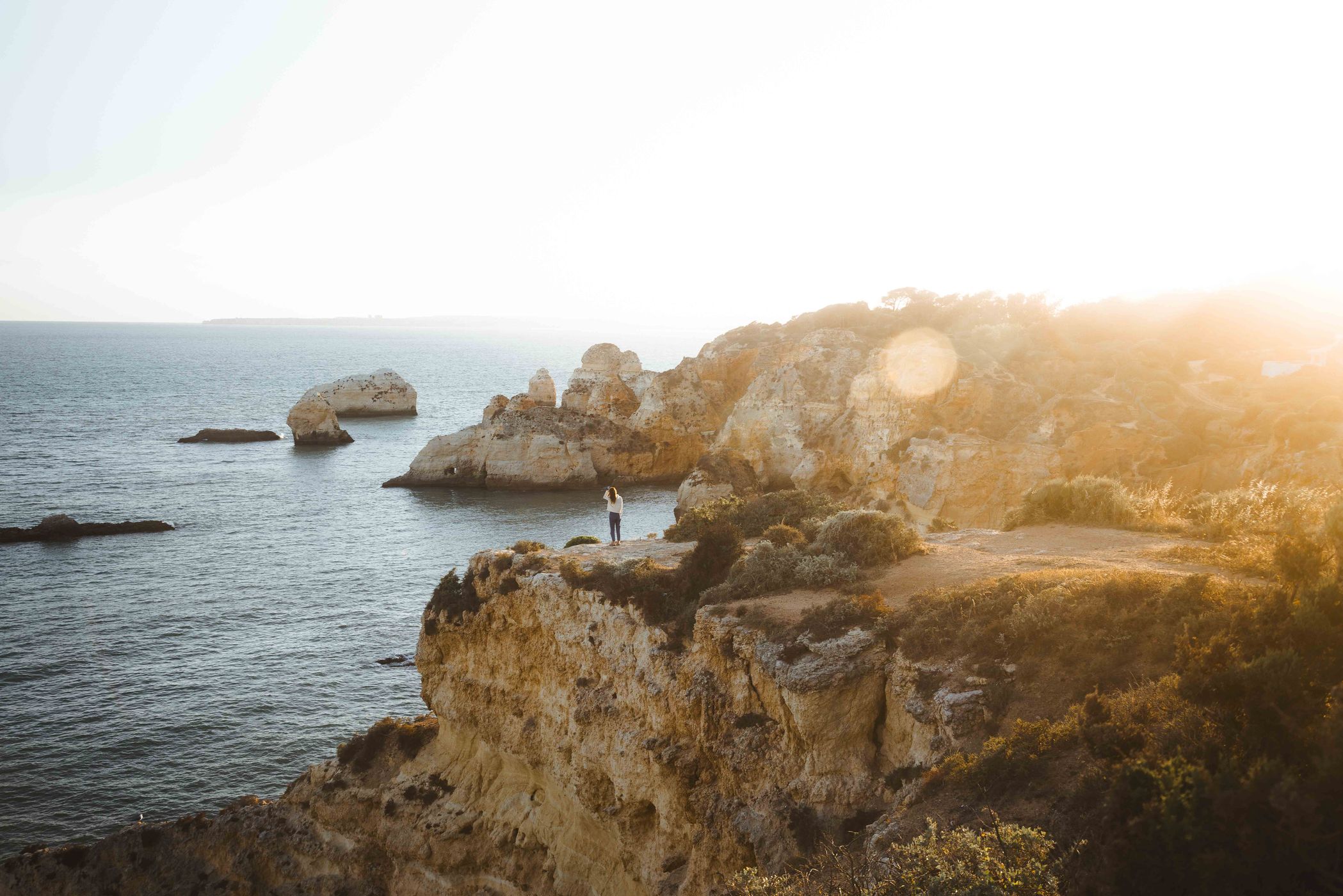 Cliffs near Praia do Submarino, South Algarve, Portugal