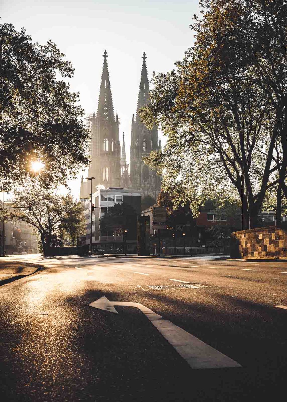Cologne Cathedral view from Zeughausstraße, Germany