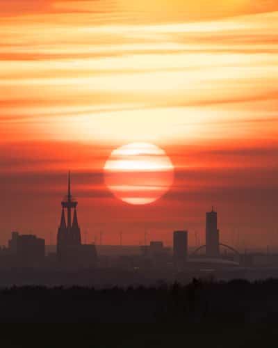 Cologne Panorama near Station Stöcker