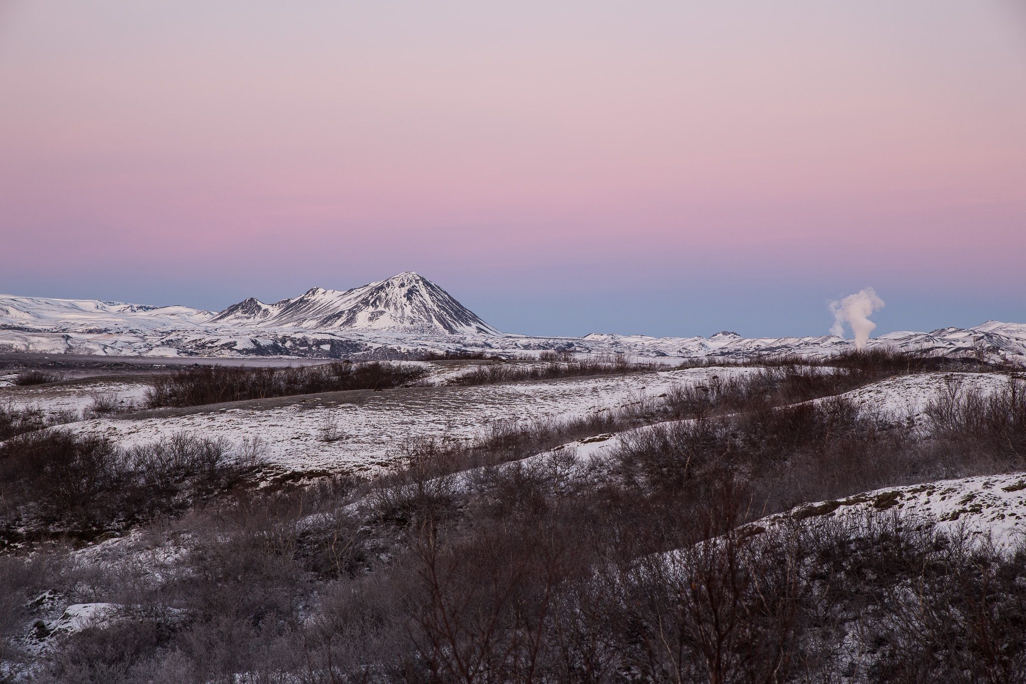 Dimmuborgir, overview looking spot, Iceland