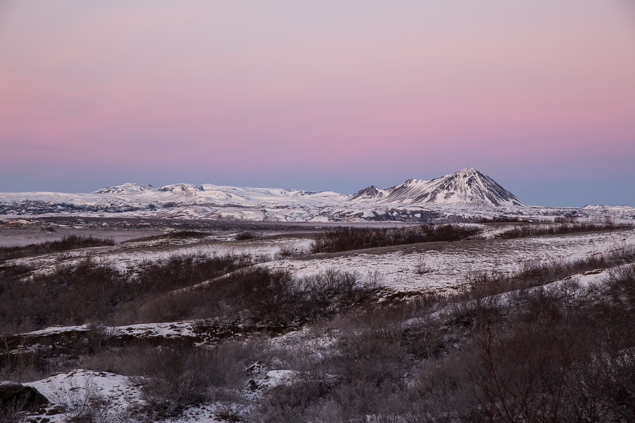 Dimmuborgir, overview looking spot, Iceland
