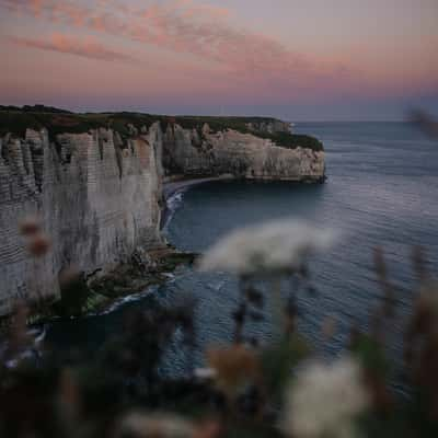 Falaises d´Etretat vues de la mer, Normandy, France