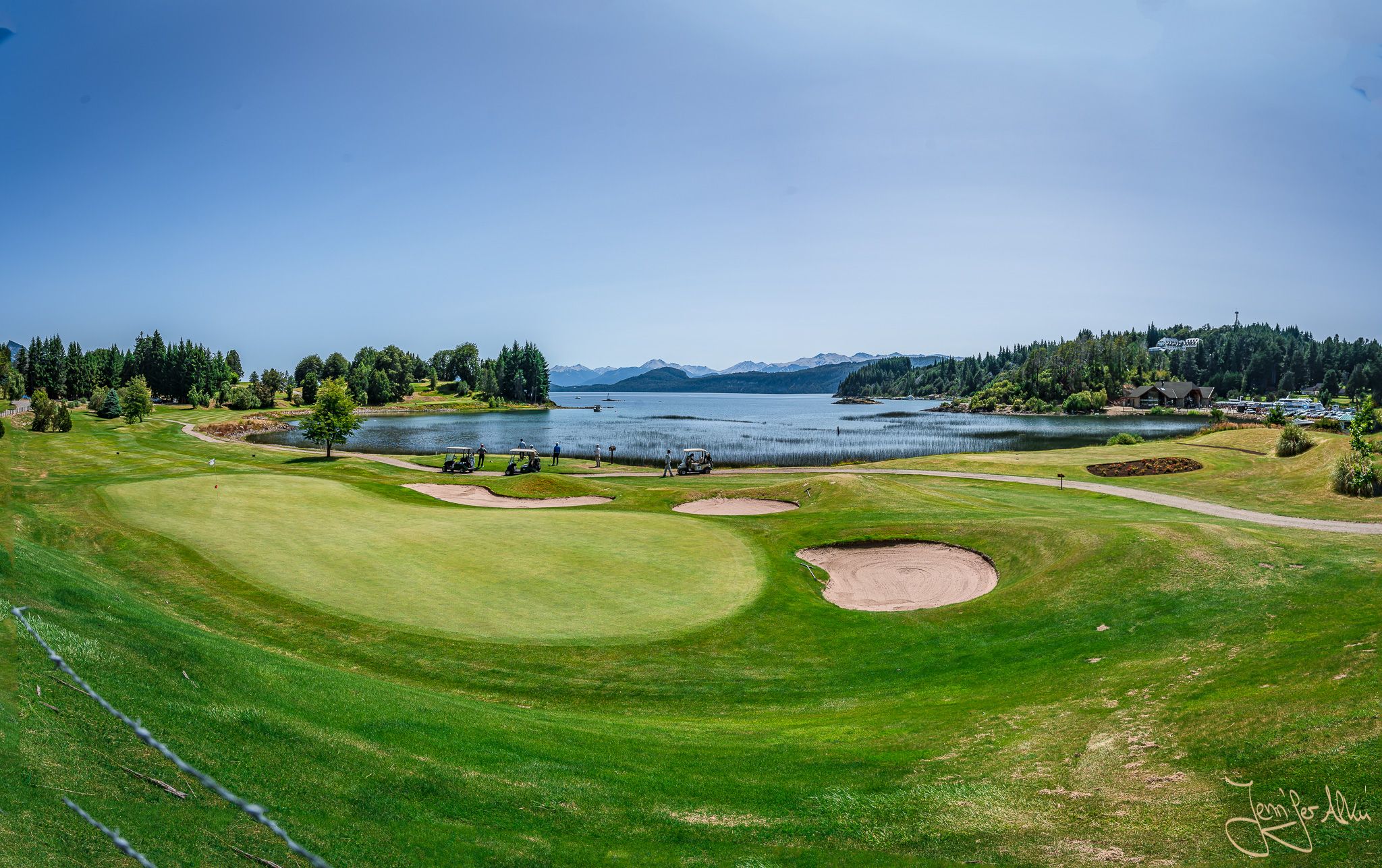 Golf course at Puerto Panuelo, Llao Llao Bariloche, Argentina