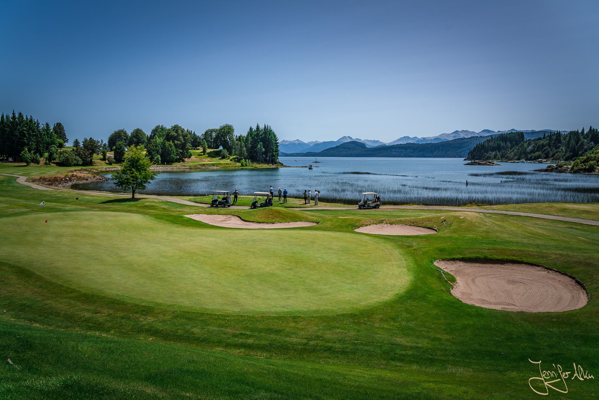Golf course at Puerto Panuelo, Llao Llao Bariloche, Argentina