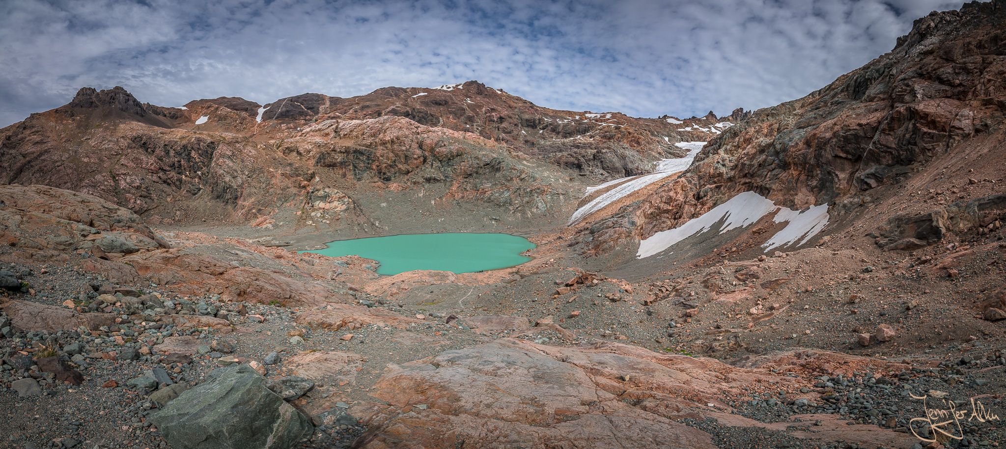 Viewpoint to Hielo Azul glacier near El Bolson, Argentina, Argentina