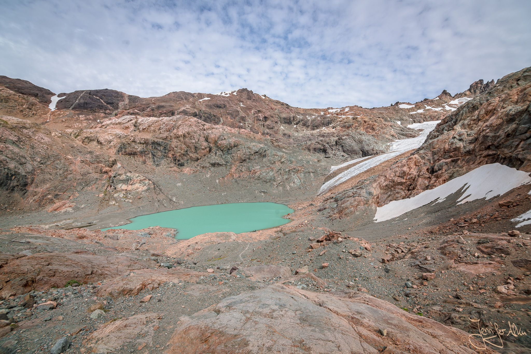 Viewpoint to Hielo Azul glacier near El Bolson, Argentina, Argentina