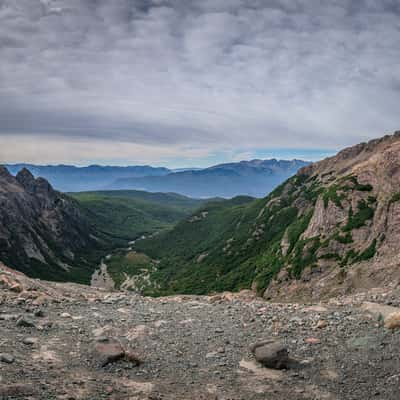 Viewpoint to Hielo Azul glacier near El Bolson, Argentina, Argentina