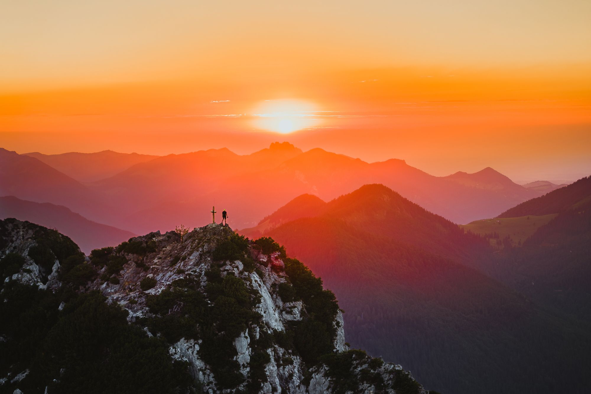 Hörndlwand, Chiemgauer Alps (Southwest view), Germany