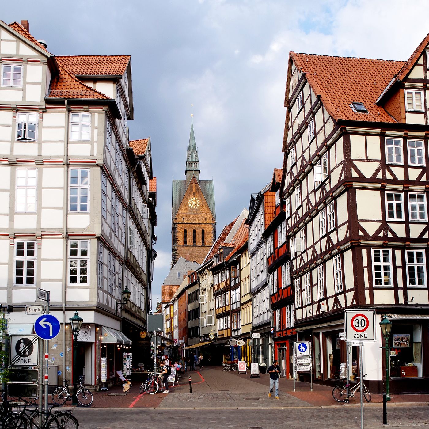 Holzmarkt mit Leibnizhaus, Germany