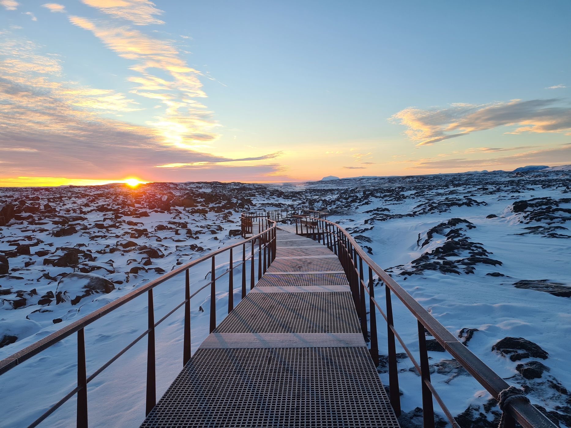 Ice landscape at Dettifoss, Iceland