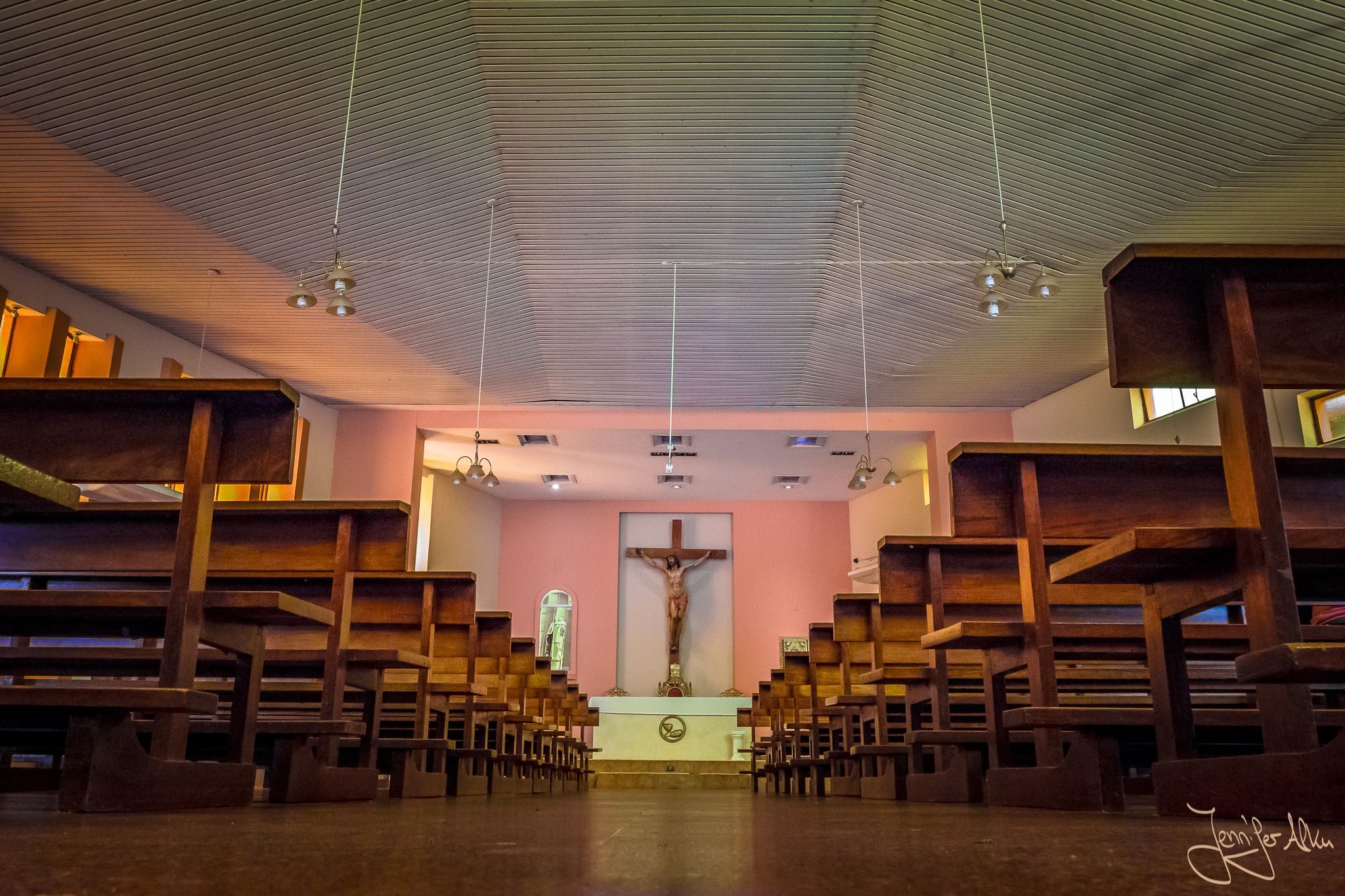 Inside of Catedral Virgen del Carmen, Puerto Iguazu, Argentina