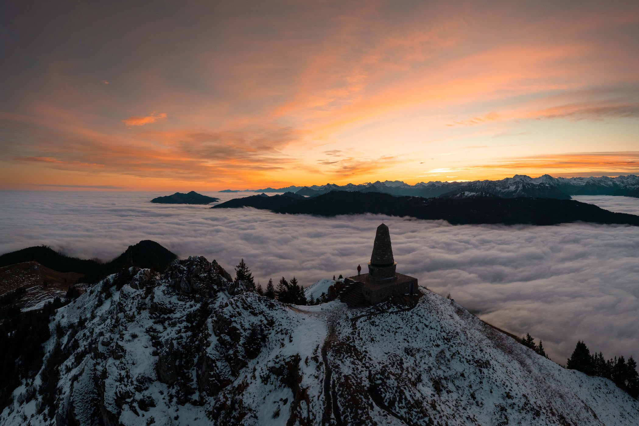 Jägerdenkmal, Grünten, Allgäu, Germany