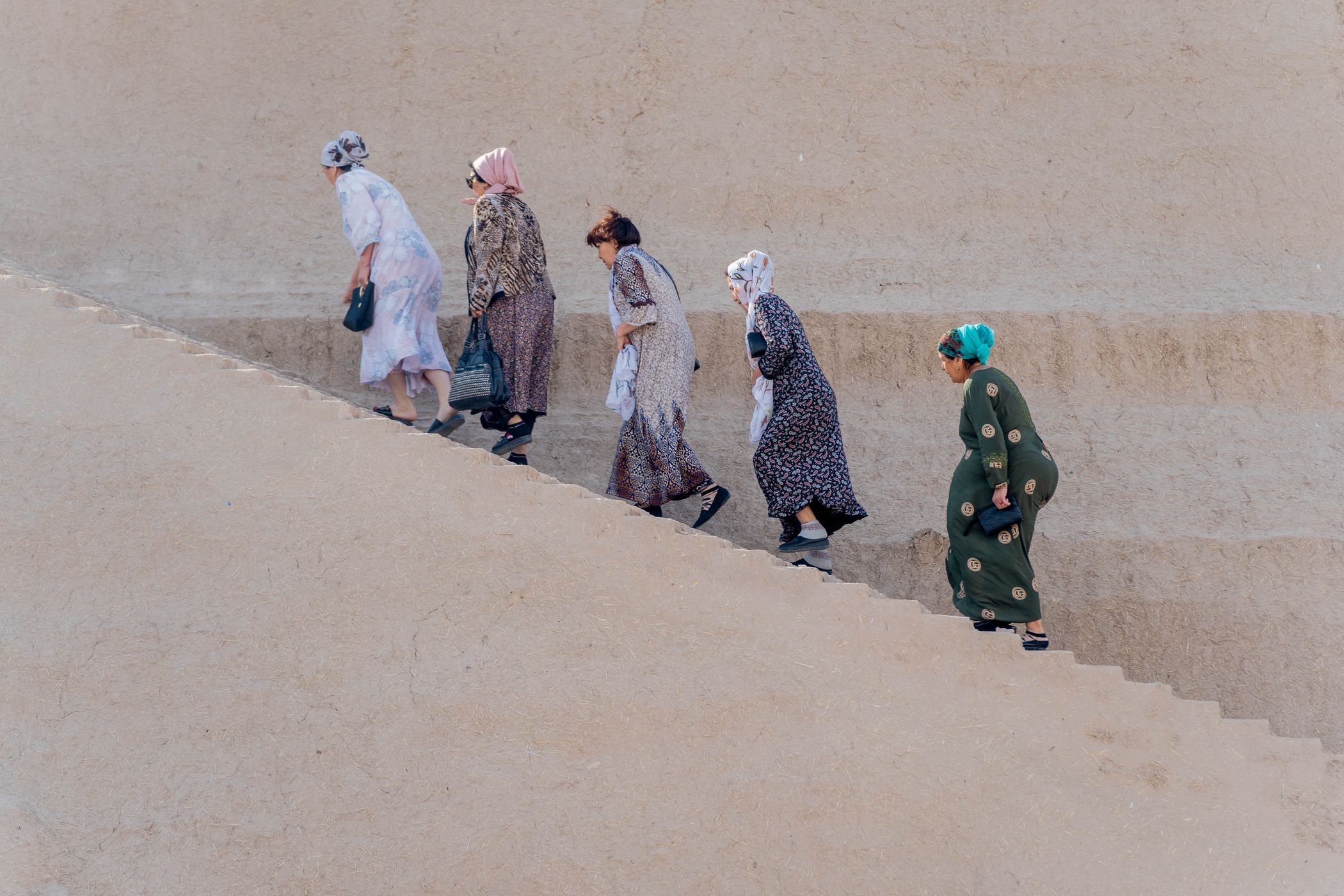 Kiva Wall Steps, Uzbekistan