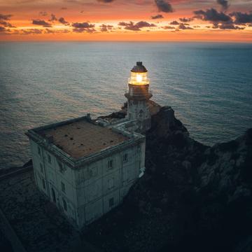 Lighthouse at Capo Caccia, Italy