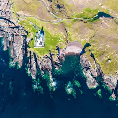 Looking down Rua Reidh Lighthouse, Gairloch, Scotland, United Kingdom