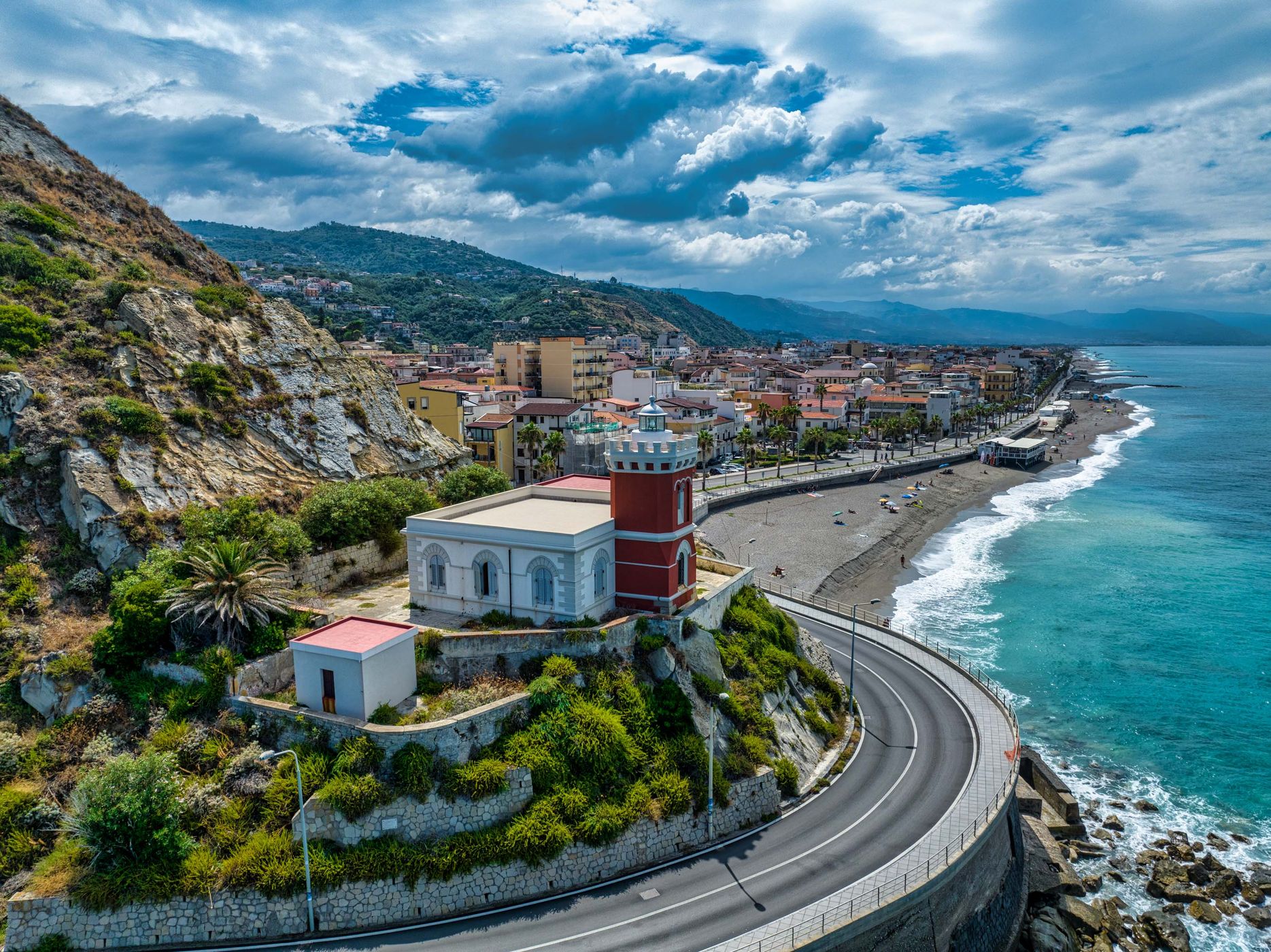 Looking west, Capo d'Orlando, Sicily, Italy