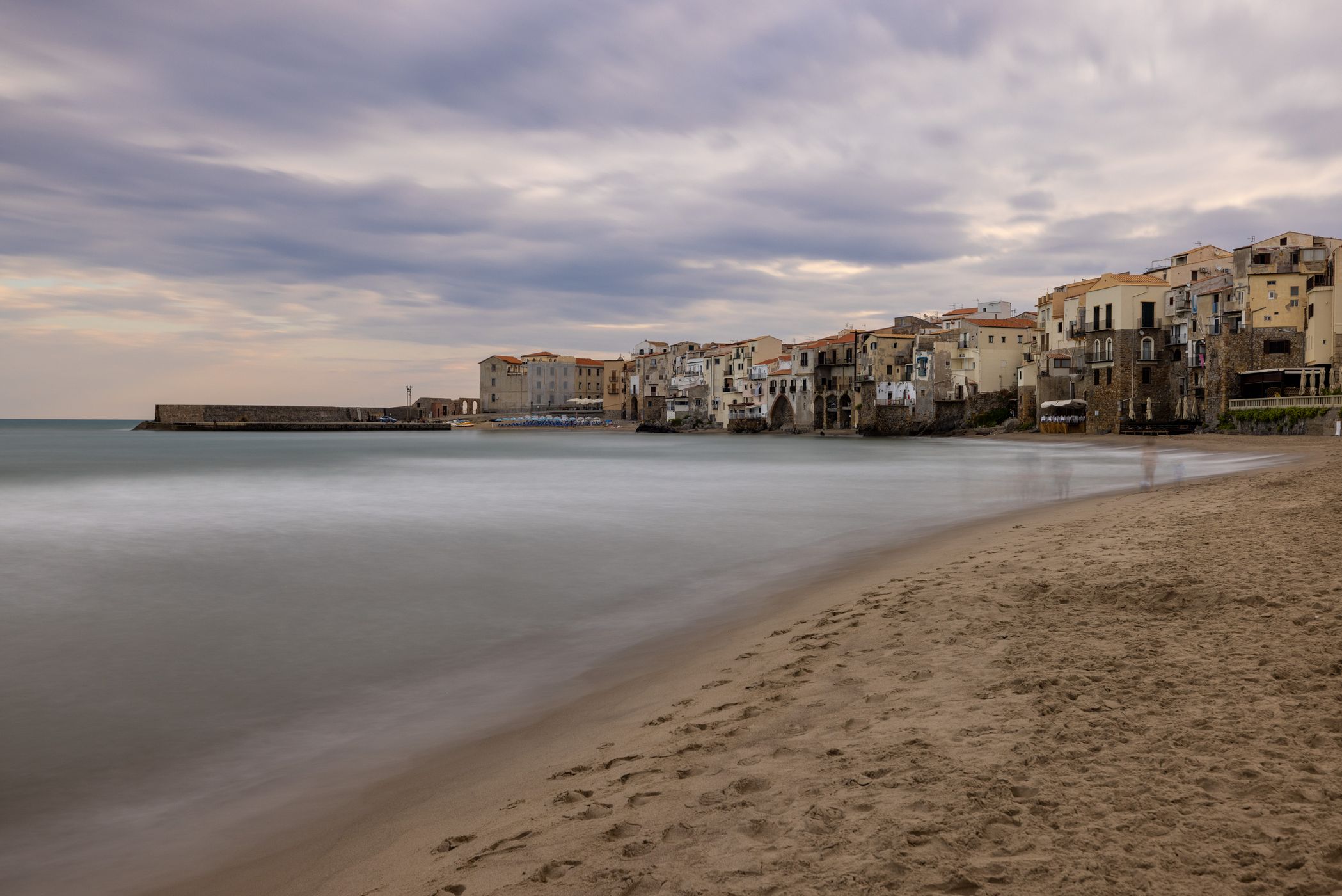 Main beach, Cefalu, Sicily, Italy
