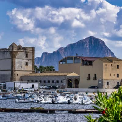 Mountain Tonnara Bonagia, Sicily, Italy