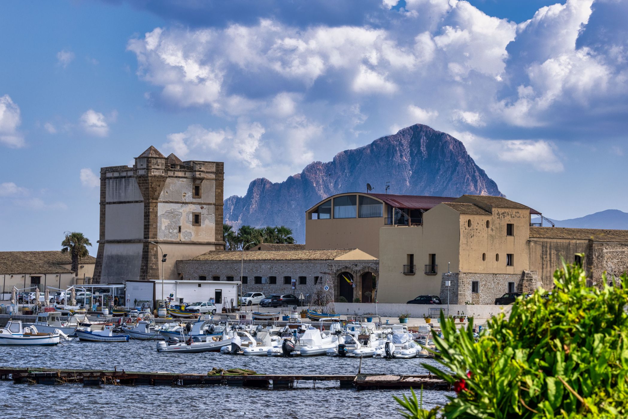 Mountain Tonnara Bonagia, Sicily, Italy