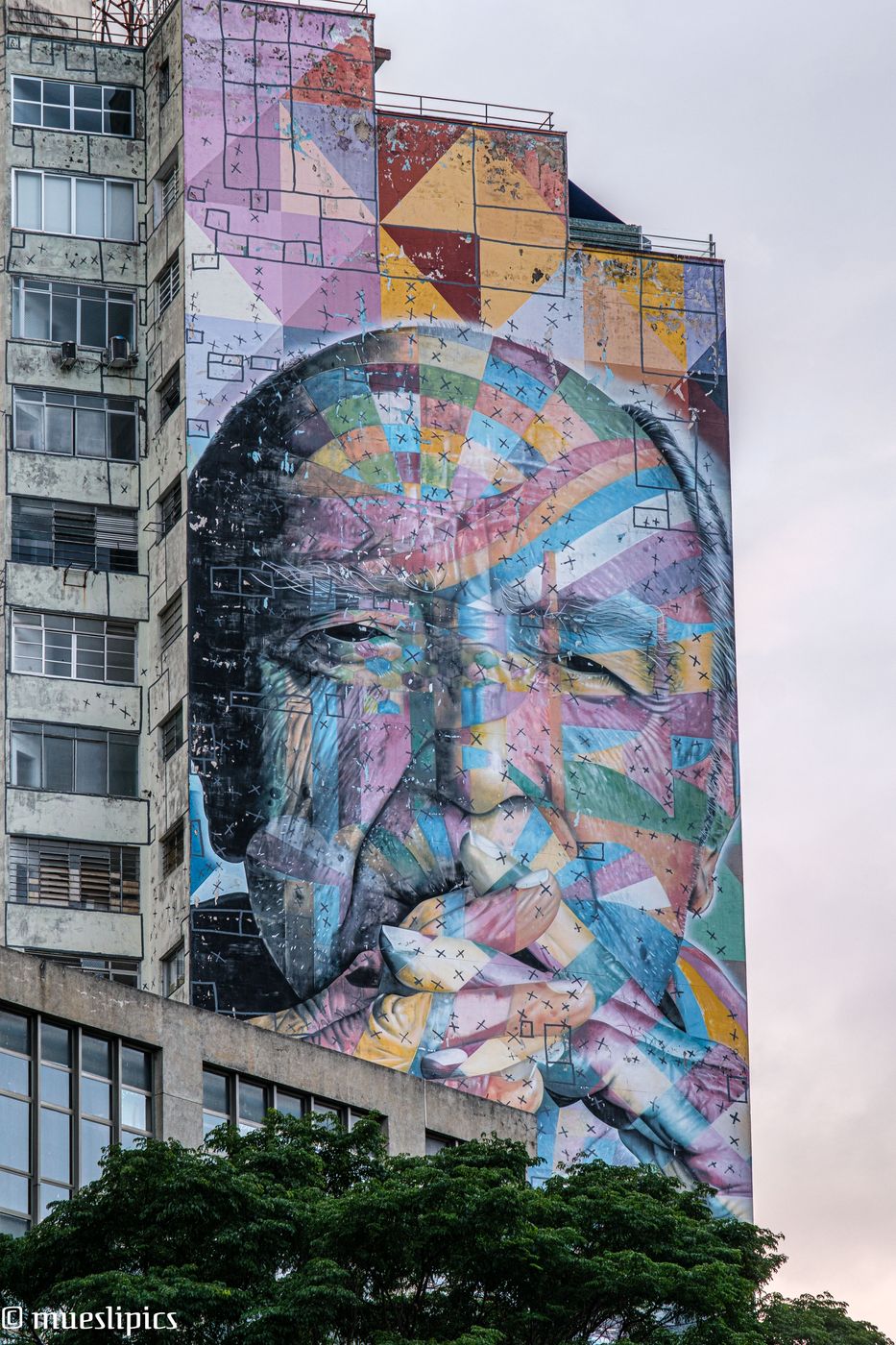 Mural of Oscar Niemeyer, Brazil