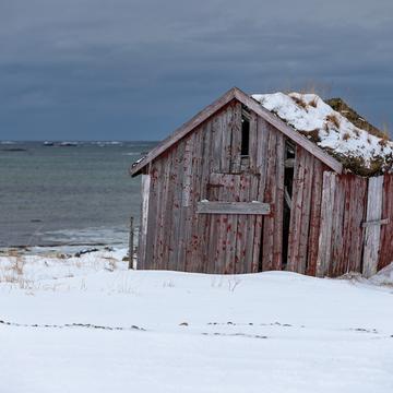 Old shed near Nordmela, Norway