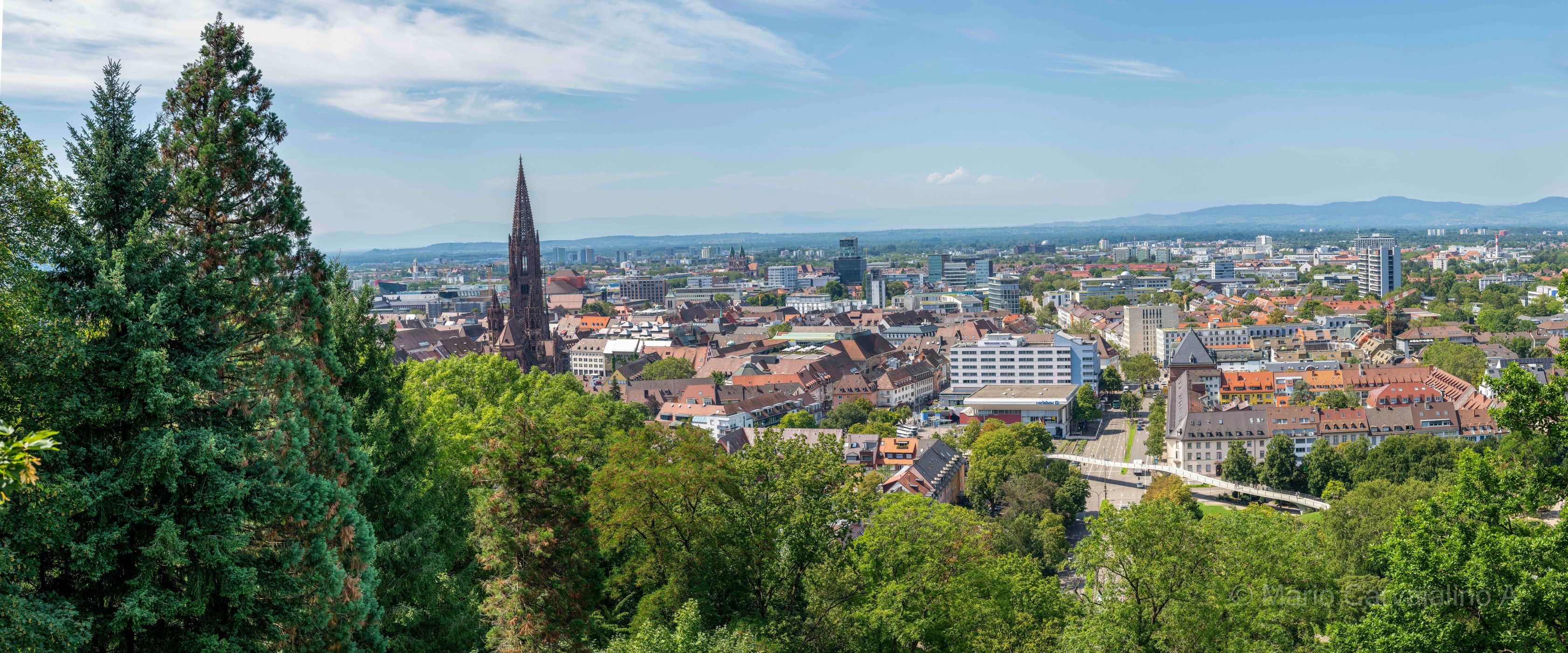 Pano of Freiburg in Breisnau, Germany
