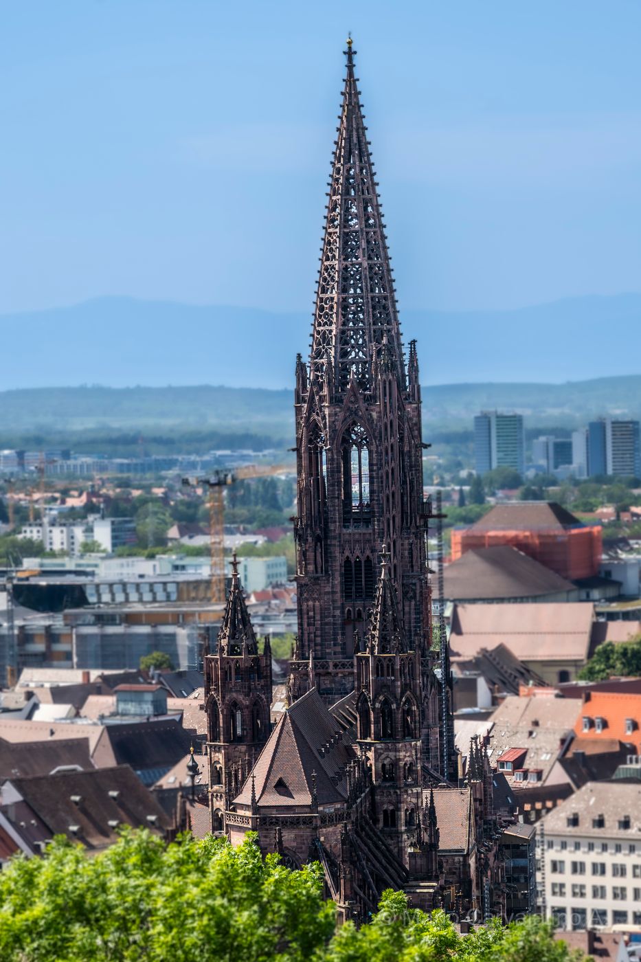 Pano of Freiburg in Breisnau, Germany