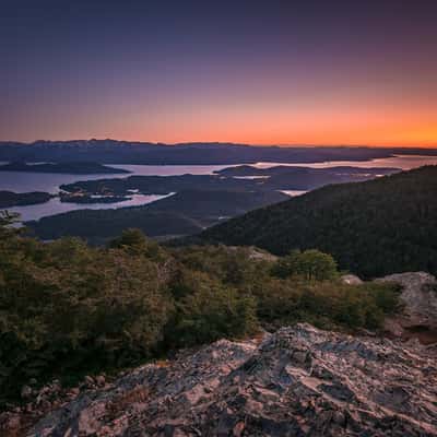 Panoramic view at Refugio Lopez, Bariloche, Argentina